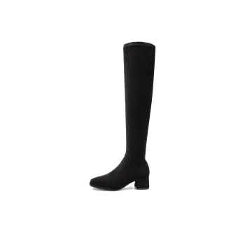 Hush Puppies Knee-High Boots 5cm Women's Black
