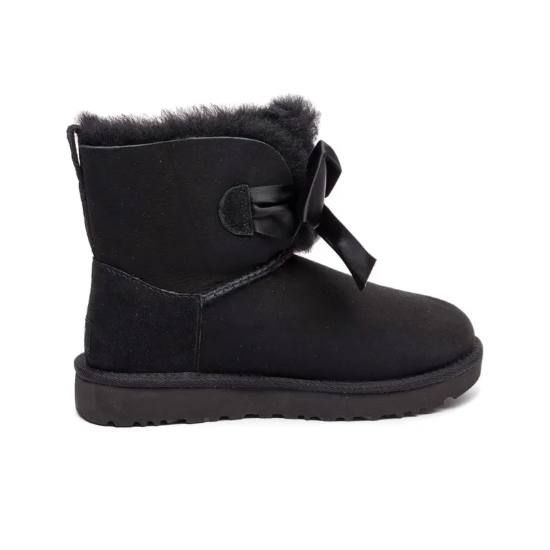 UGG Gita Bow Mini Fleece Lined Black Women's-2