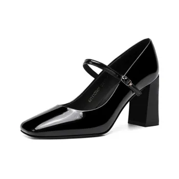 ELLE Chunky Heel High Heels 8cm Women's