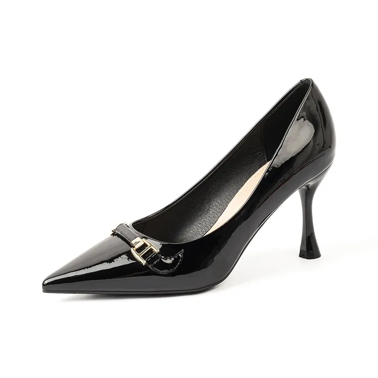 Qiandongmeili Slim Heel High Heels 8cm Women's-0