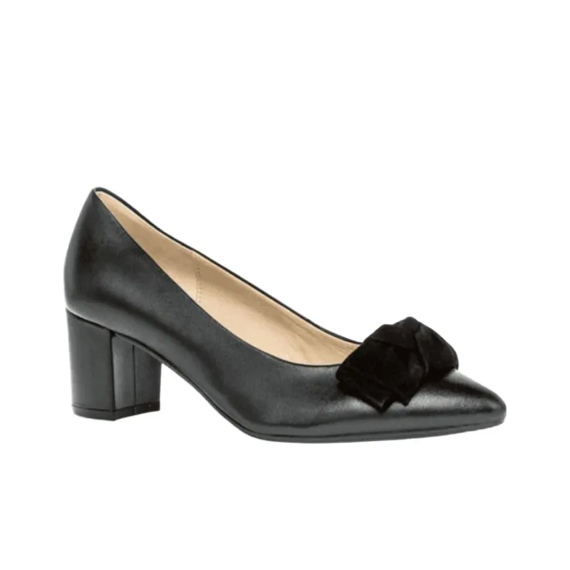 Gabor Chunky Heel High Heels 5.5cm Women's Black-1