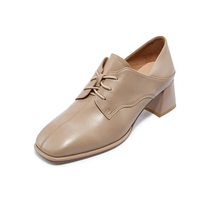 HARSON High Heels 5.3cm Women's Dark Camel Apricot-1