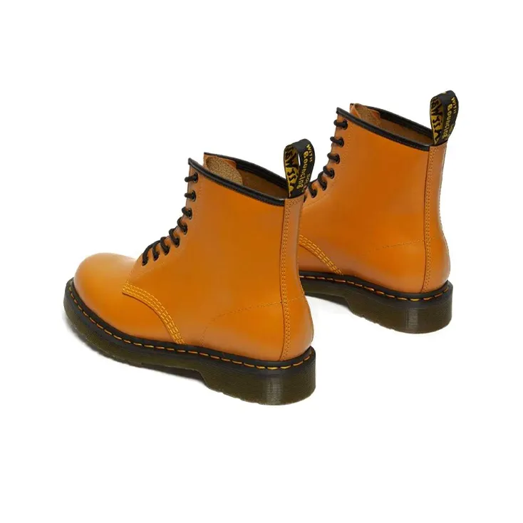 Dr.Martens 1460 Smooth Leather Lace Up Boots 'Orange'-4