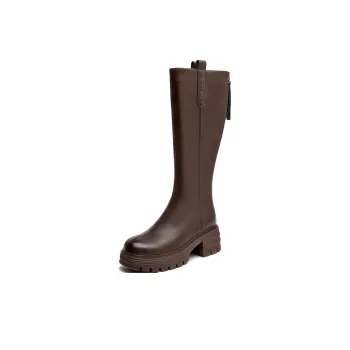 AOKANG Knee high Boots Women's Brown