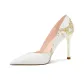 White/Gold 6CM Heel Height