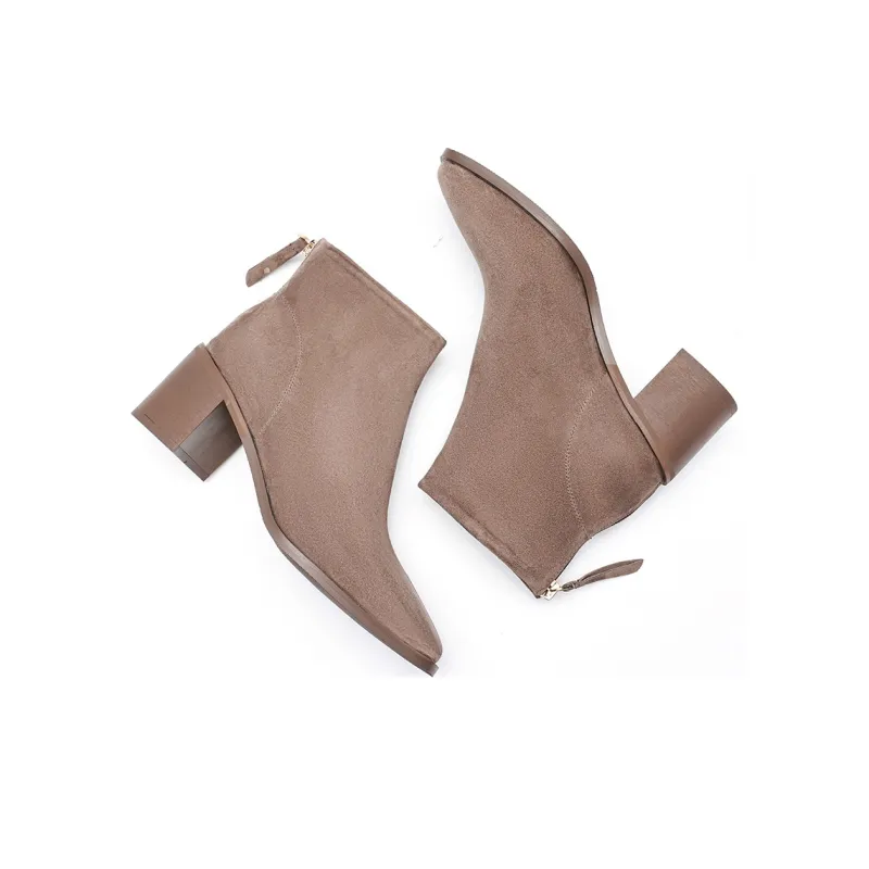 EBLAN Ankle Boots Women's Khaki-2