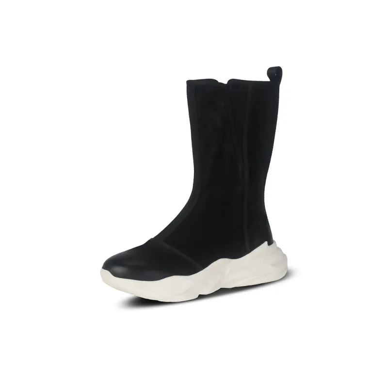 Thai Points Over the knee Boots Men's Black-1