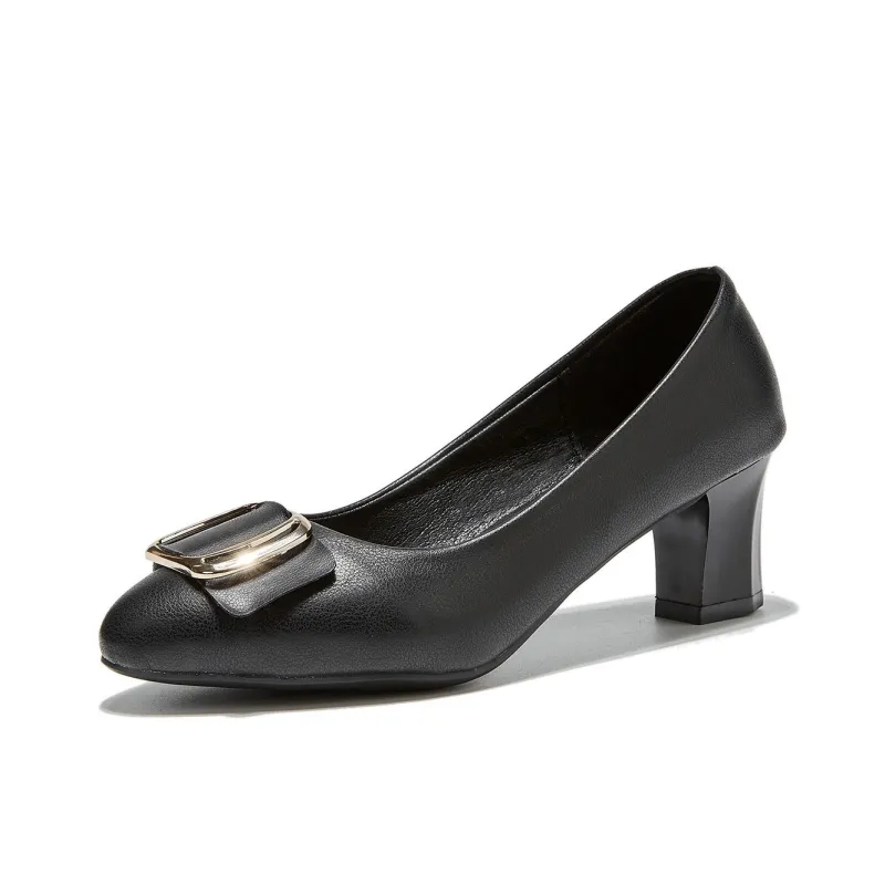 Medd Ballet Flats Chunky Heel High Heels Medium Heel Professional Commute Women's-0