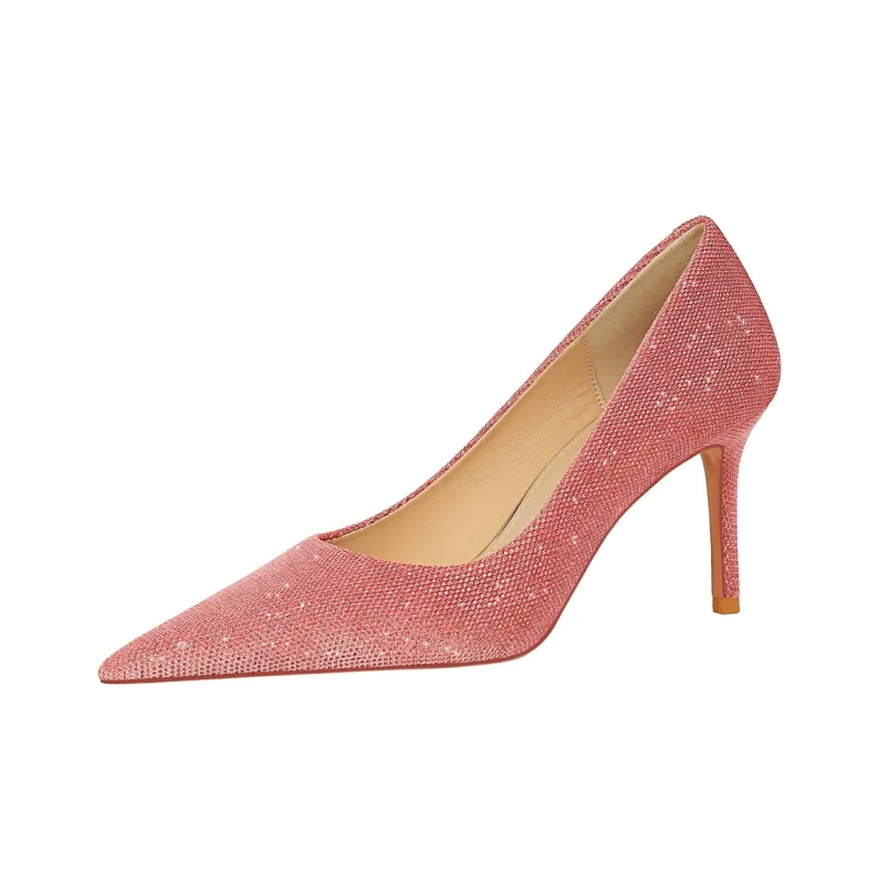 QITUMAUL Slim Heel High Heels Women's-10