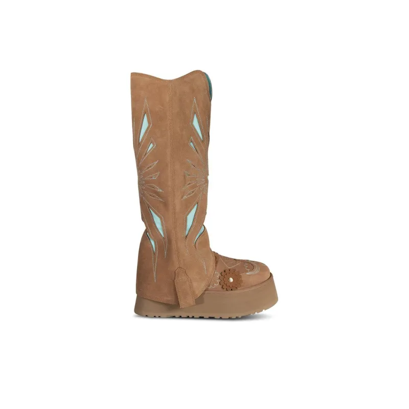 UGG Warm Short Snow Boots Women's Brown-6