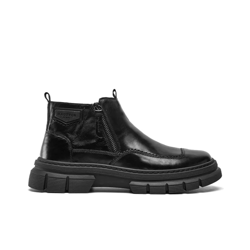Hautton Jeans Ankle Boots Men's Black-1