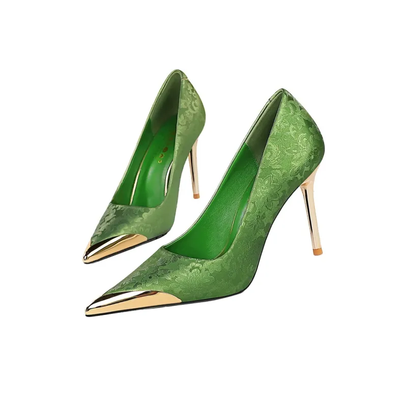 QITUMAUL Slim Heel High Heels Women's-5