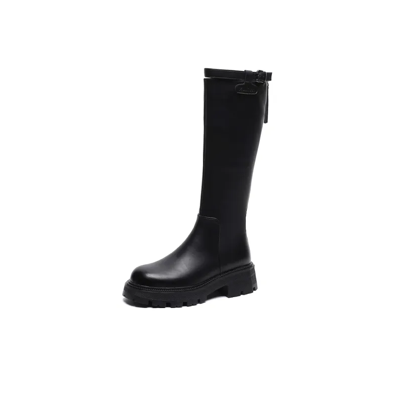 Mulinsen Knee-high Boots 4.5cm Women's-0