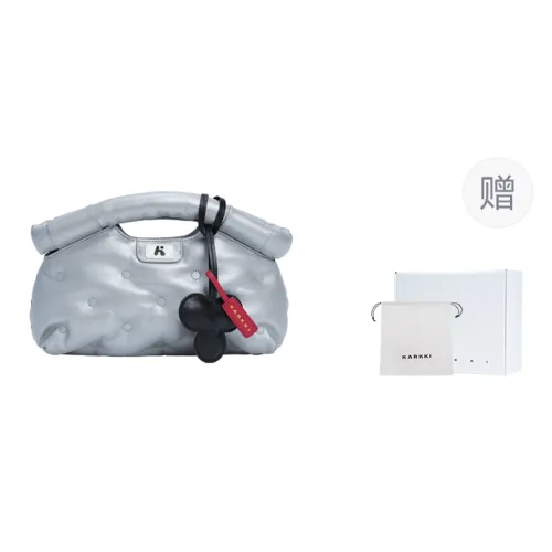 Karkki Lambskin Cloud Dumpling Bag, Handbag, Crossbody Bag Trumpets Women's Silver/Red/Pink/Black/White/Yellow