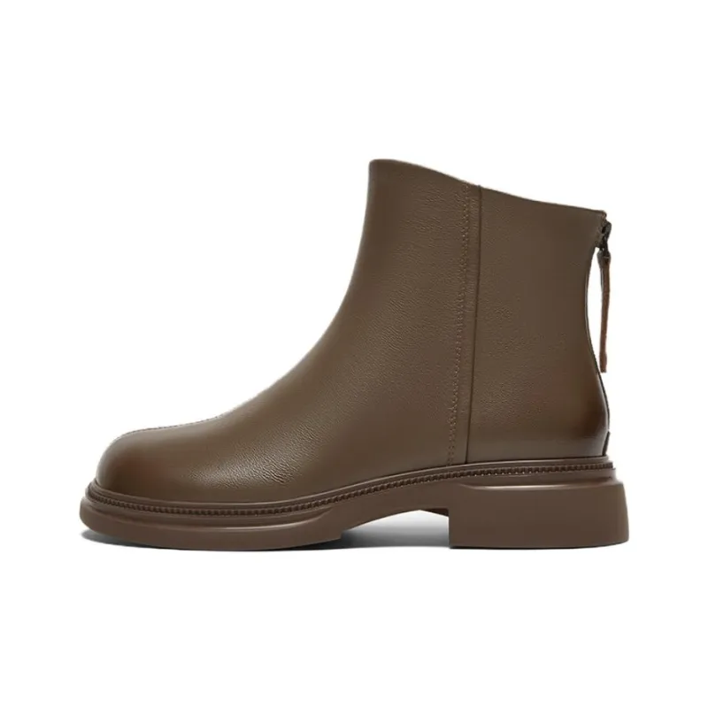 BASTO Ankle Boots Women's Solid Color-3