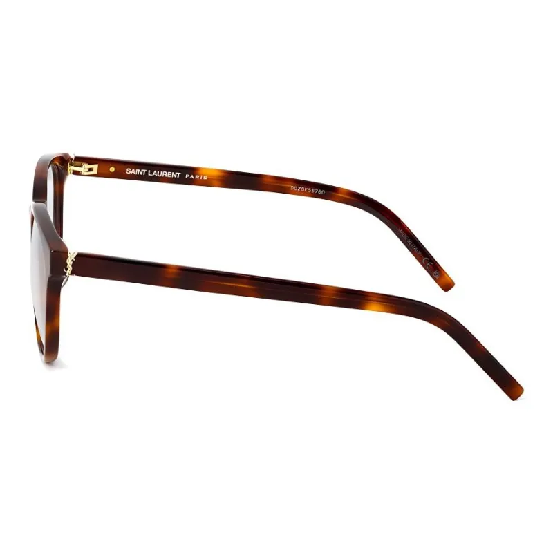 SAINT LAURENT Capsule Plate Frame Oval Eyeglass Frames Unisex Tortoiseshell-2