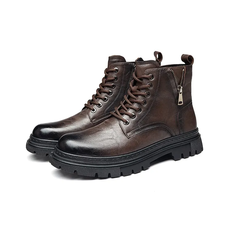 HARSON Martin Boots Men Black-8