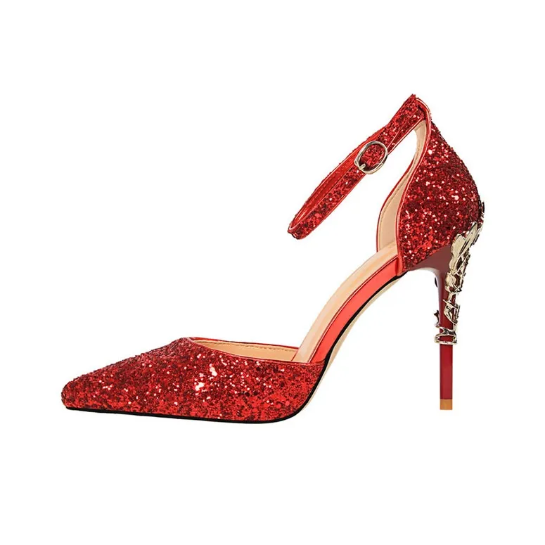 BIGTREE Slim Heel High Heels Women's-0
