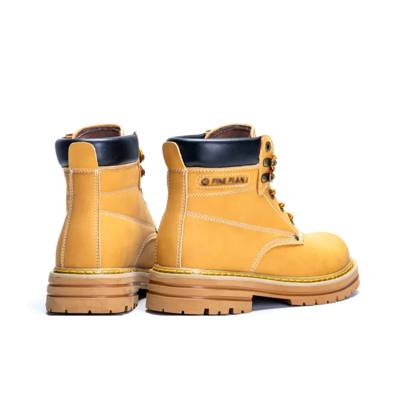 KUX Martin Boots Unisex Yellow Brown/Black-5