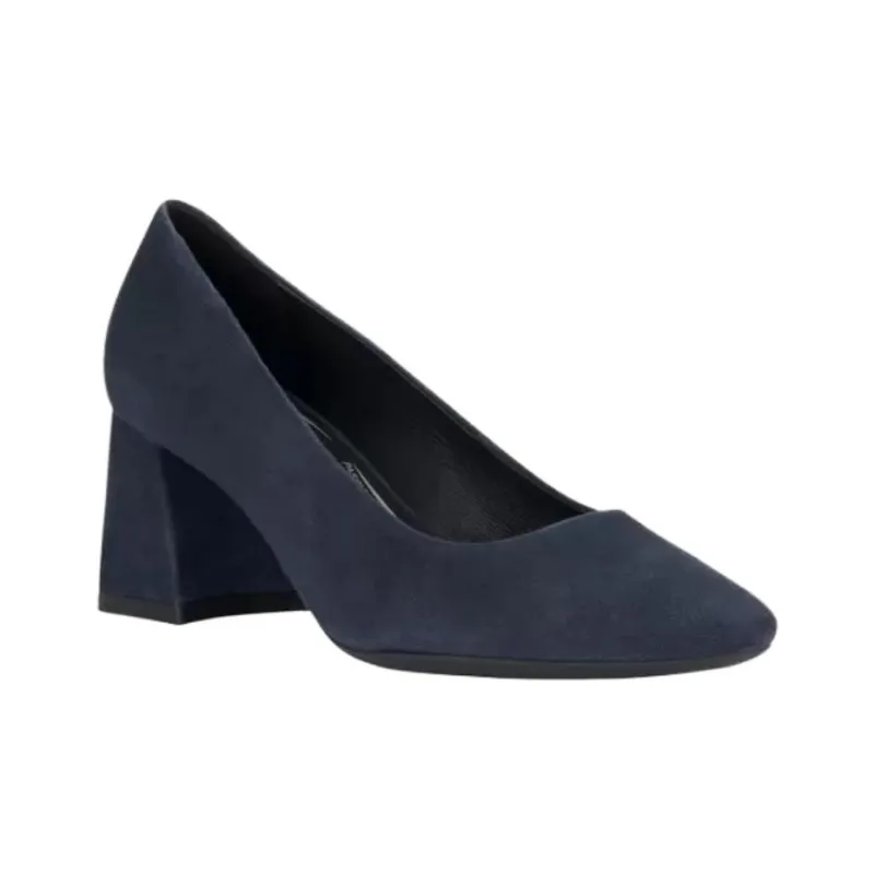 GEOX Giselda Chunky Heel High Heels 6.5cm Women's Blue-1