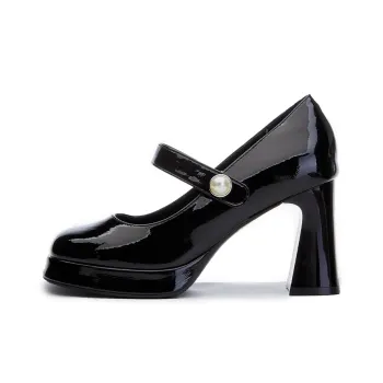 POOQ Chunky Heel High Heels Women's
