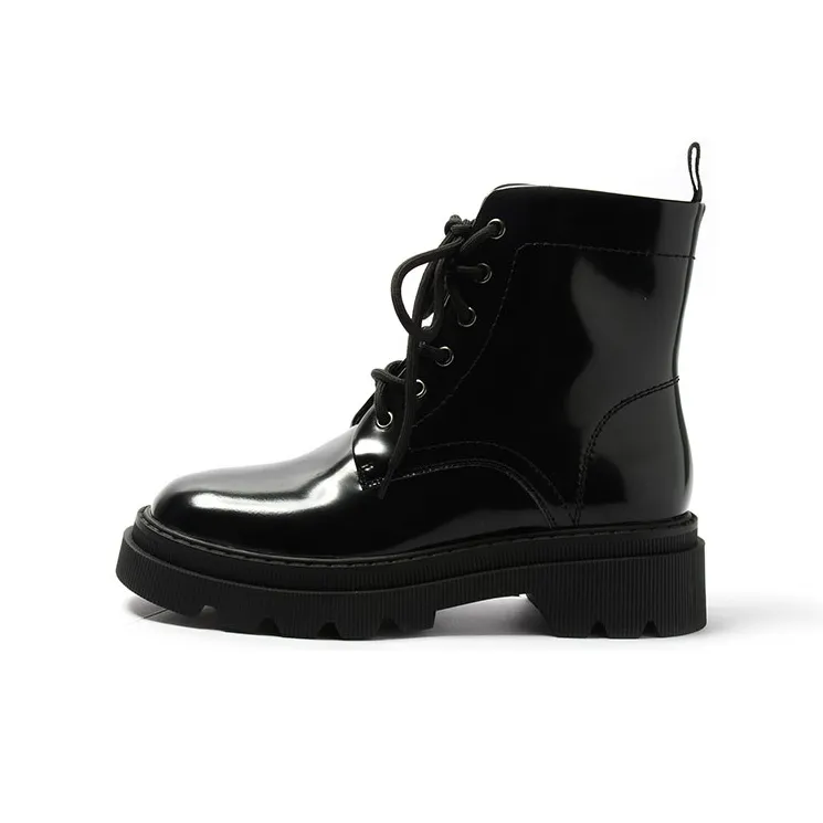 STEVE MADDEN Martin Boots Women's Ecru/Black-4