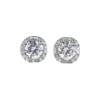 Stone On The Line Moissanite Stud Earrings Women's