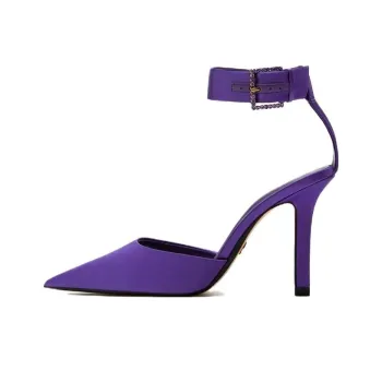 ZARA Slim Heel High Heels 9cm Women's Purple
