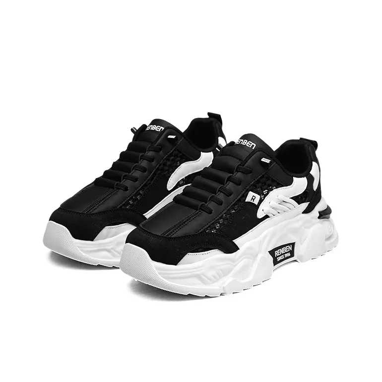 RENBEN Breathable Anti-Slip And Wear-Resistant Low-Top Chunky Sneakers Unisex-16