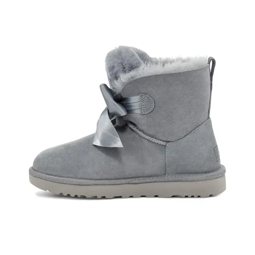 UGG Gita Bow Mini Fleece Lined Blue Gray Women's