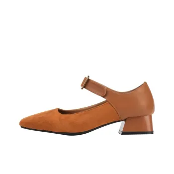 Wonderful Couple Chunky Heel High Heels 3.5cm Women's