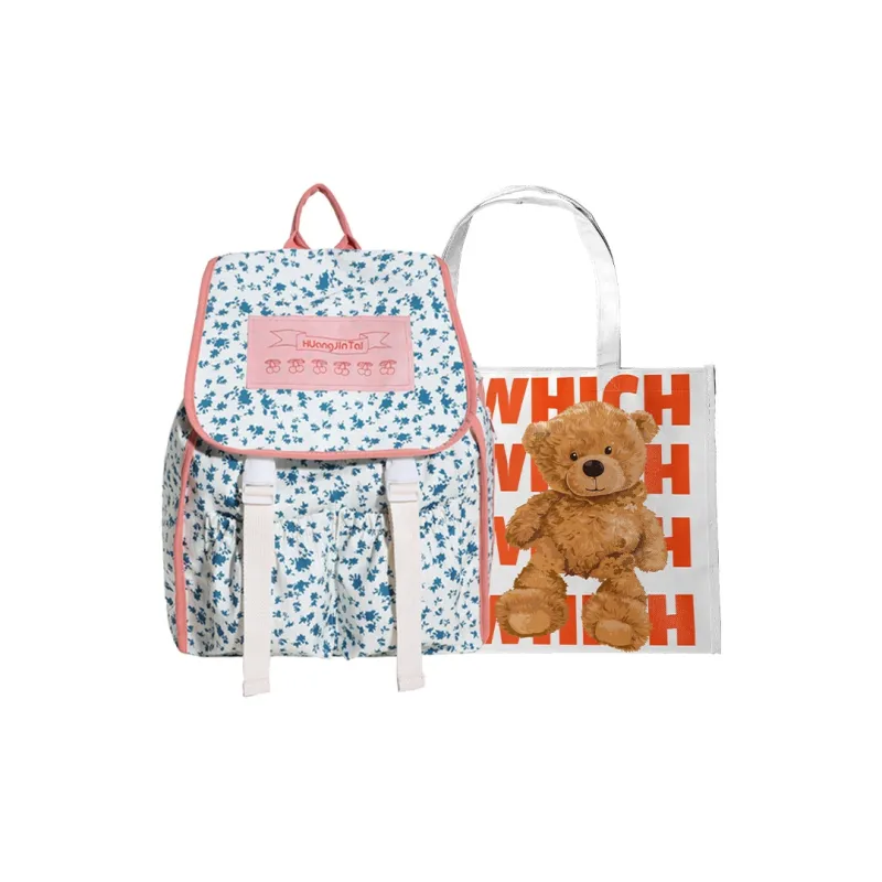Bywhich Nylon Backpack Women's Pink/Blue/White-3