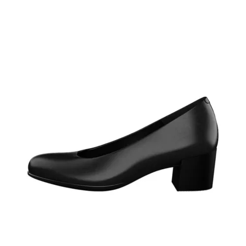 Ecco Chunky Heel High Heels Women's Black