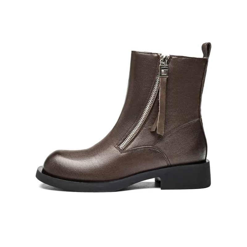 EBLAN Ankle Boots Women's Brown-0