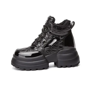 DAPHNE Ankle Boots Women's High Top Black/Gold