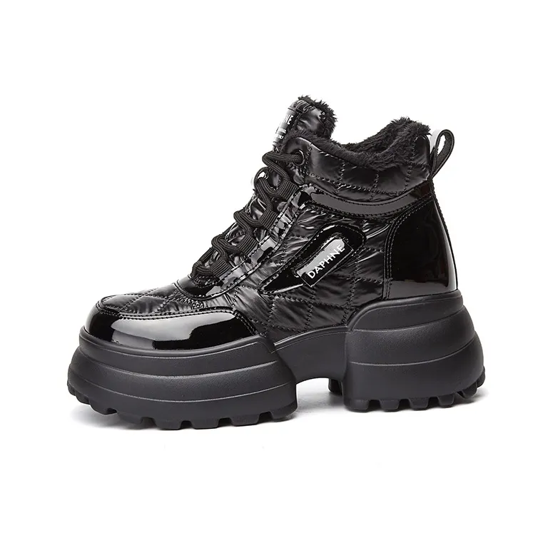 DAPHNE Ankle Boots Women's High Top Black/Gold-0