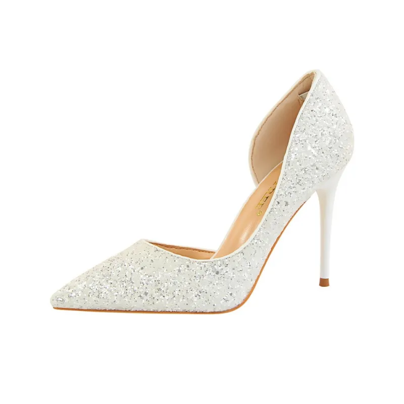 QITUMAUL Slim Heel High Heels 9.5 Women's-6