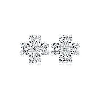 OUBI.YABI Zircon Stud Earrings Women's