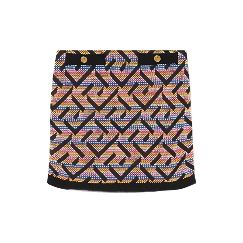 VERSACE FW22 Casual Short Skirts Women's Multicolor-5