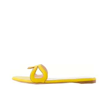 GIAMBATTISTA VALLI Slide Slippers Women's Yellow