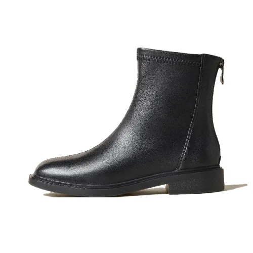 CHOVO Ankle Boots Women's Beige/Black