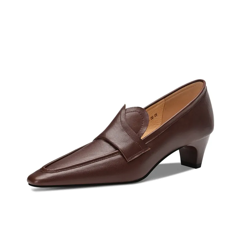BOSSSUNWEN High Heels Women's Black, Dark Brown-1