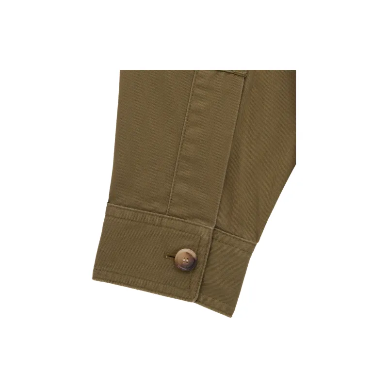 SAINT LAURENT Button Up Twill Overshirt-3