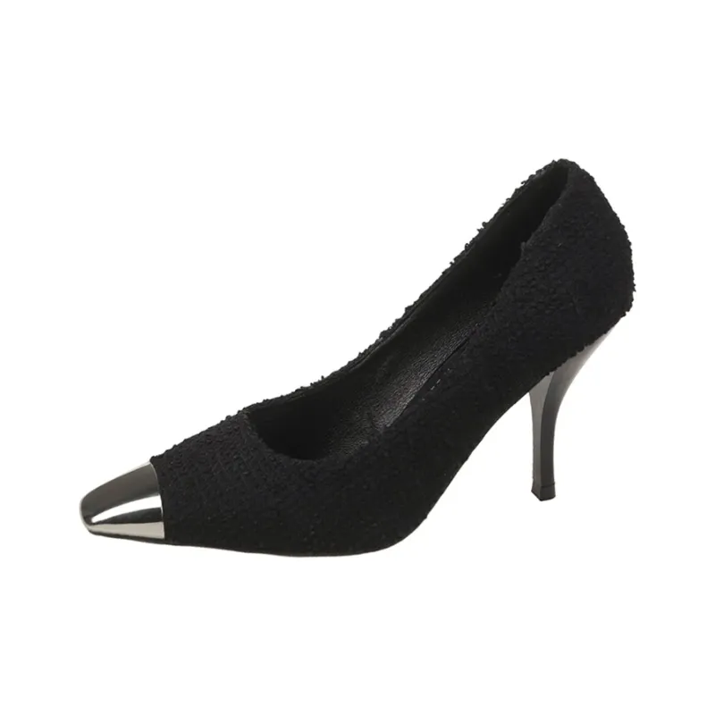 Xingdiman Slim Heel High Heels Women's Black Gift Box Set-15