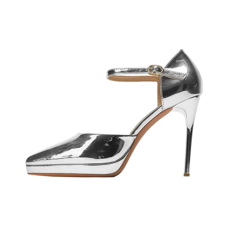 Zubumei Slim Heel High Heels 10cm Women's-26