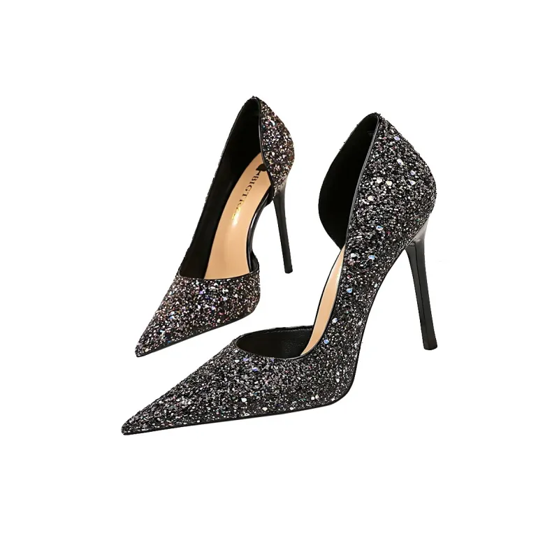 QITUMAUL Slim Heel High Heels 10.5cm Women's-14