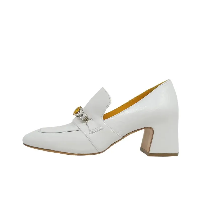 MADISON MAISON Chunky Heel High Heels 6.5cm Women's White-0