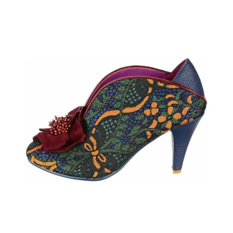 IRREGULAR CHOICE Moonlit Serenade Slim Heel High Heels 8cm Women's Turquoise-0