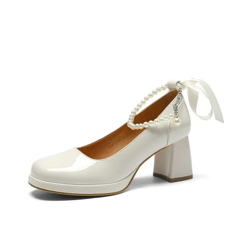 ZHR Chunky Heel High Heels 6.5cm Women's