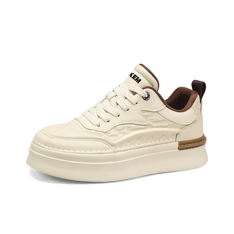 JKEM Slip-Resistant Cushioning Wear-Resistant Height Increasing Low-Top Skateboard Shoes Men's-6